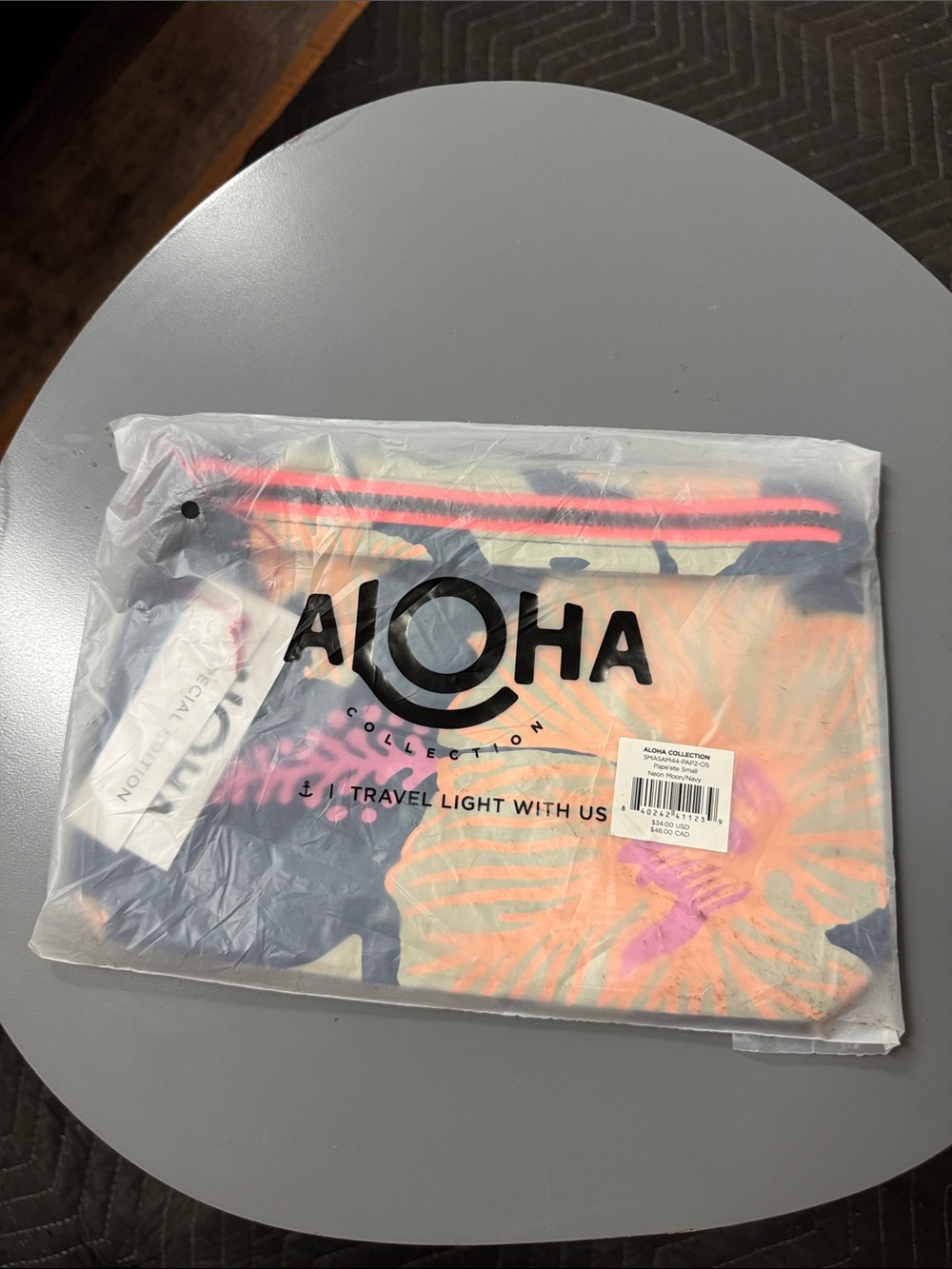 ALOHA Collection Coral Floral Travel Pouch